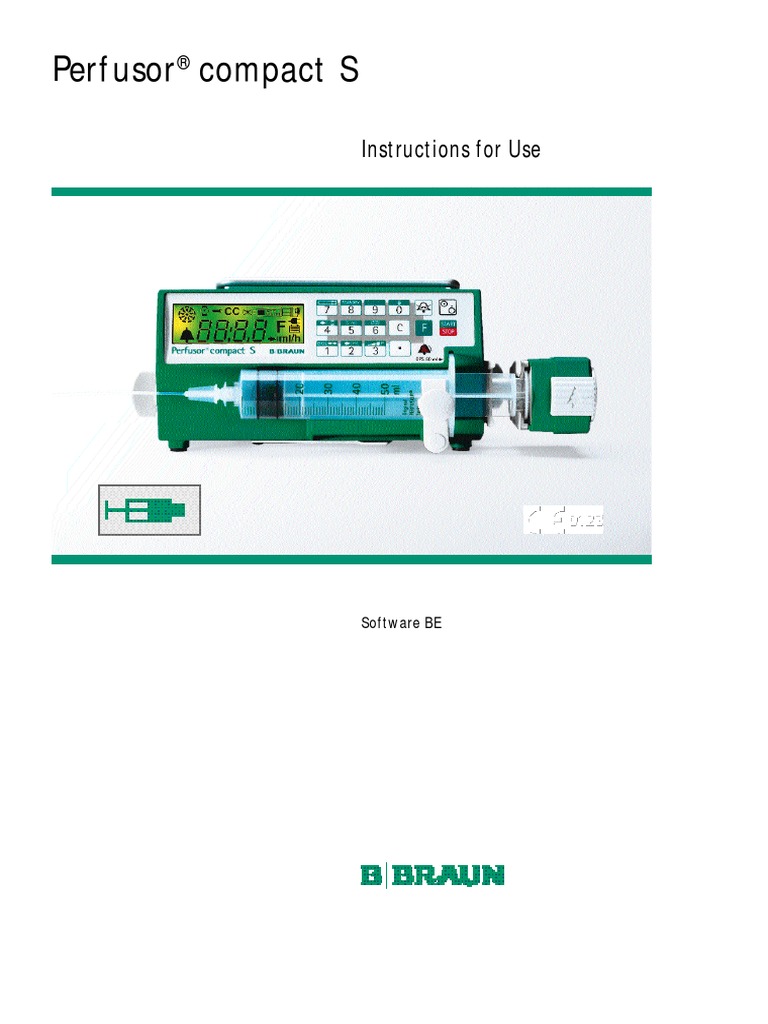 B Braun Infusion Pump User Manual