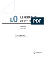 Leadership Quotient: LQ2 Report For: Sample Report