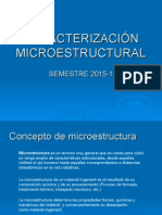 Caracterizaciã"n Microestructural
