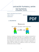 Comunicacion Humana y Entre Los Humanos