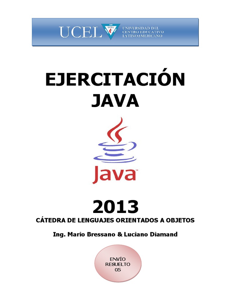 Ejercicios de Java con JOptionPane | PDF | Java (lenguaje de ...