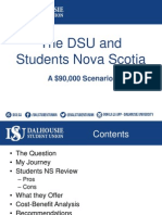 The DSU and Students Nova Scotia: A $90,000 Scenario
