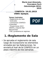 PLENO Confech - 10 de Enero 2015