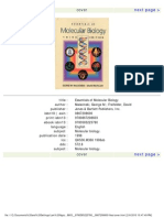 Essentials of Molecular Biology