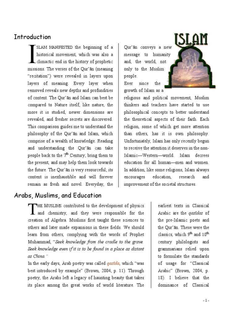 Islamic Philosophy of Education Insights | PDF | Quran | Islam