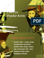 Ciri-Ciri Pemikir Kritis