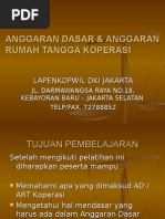 Download Anggaran Dasar  Anggaran Rumah Tangga Koperasi by moer76 SN25761386 doc pdf