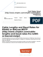 Cable Length for Rs 485