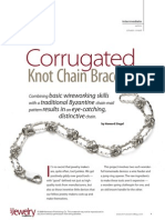 Art Jewelry Corrugated Knot Chain Bracelet Howard Siegel