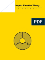 Notes on Complex Function Theory [Sarason]