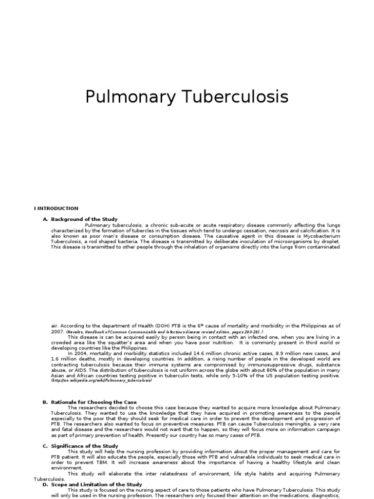 Tuberculosis case history taking picture