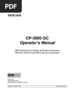 CP-3800 GC Operator's Manual