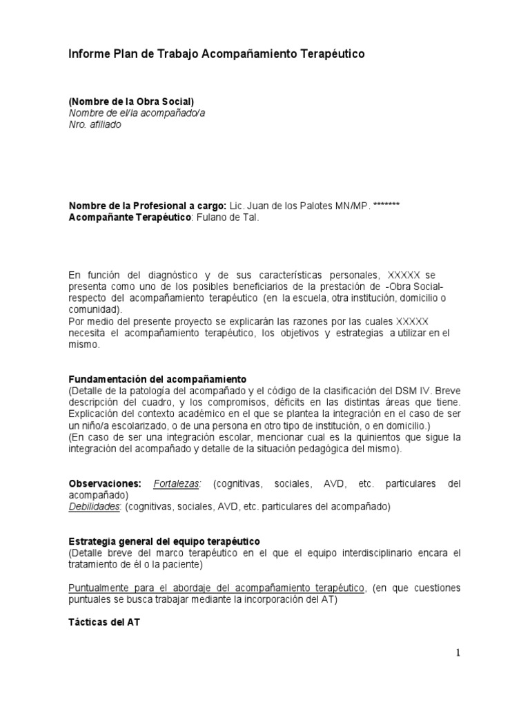 Modelo Plan de Trabajo At
