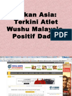 Sukan Asia: Terkini Atlet Wushu Malaysia Positif Dadah