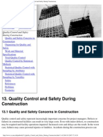 Project Management for Construction Quality Control and Safety During Const