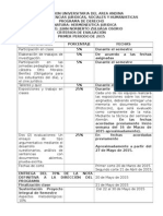 Criterios de Evaluacion Hermeneutica Juridica de 2014