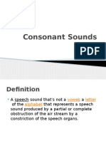 Consonant Sounds