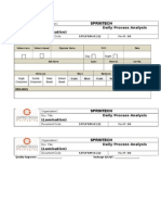 Sprintech: Daily Process Analysis (Lamination)