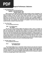 Hospital Performance Indicators