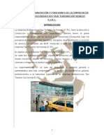 Manual de Organización y Funciones D Ela Empresa de Radio Taxi Multiservicios Taxi Turismo Vip Kenedy e
