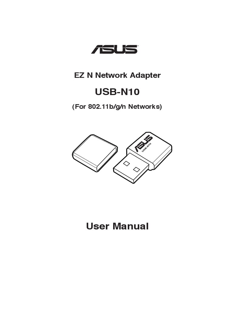 USB-N10: EZ N Network Adapter | PDF | Wireless Lan | Wireless Access Point