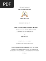 Download RESEARCH REPORT ON SOLID WASTE MANAGEMENTpdf by Michael John Marere SN257654062 doc pdf