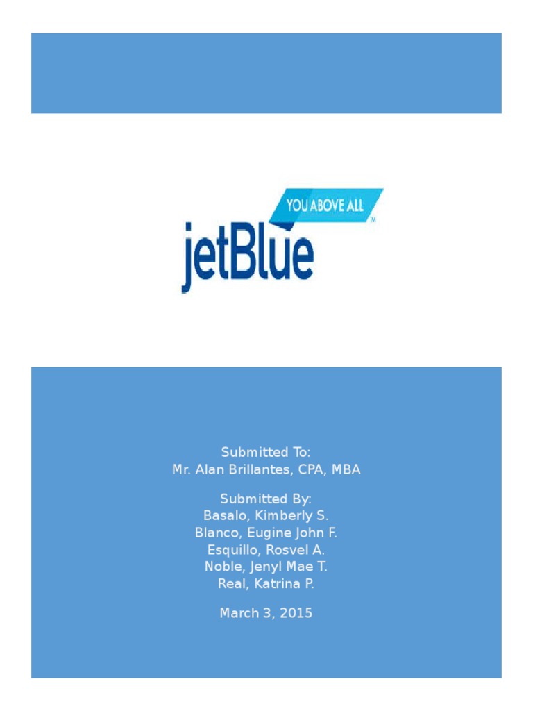 Jetblue PDF Stocks Airlines