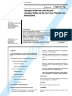 110088591 NBR6172 Transportadores Continuos de Correia Tambores Dimensoes