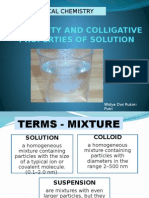 Wdr2- Solubility and Colligative Properties