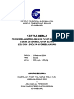 KERTAS KERJA Lawatan Ke Pusat Kebudayaan & Agama JB