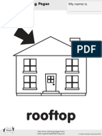Rooftop Coloring Page