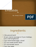 Embutido: By: Group 2-Turon