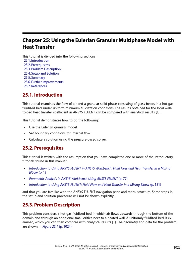 Using The Eulerian Granular Multiphase Model With Heat Transfer | PDF ...