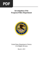 DOJ Report: Ferguson Police Department