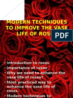 Modern Techniques to Improve the Vase Life Of