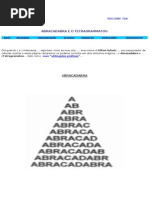 A Palavra Abracadabra