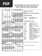2015-2016 School District Calendar | PDF