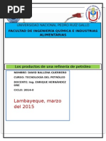 Los Productos de Una Refineria de Petroleo