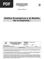 Delitos Económicos y El Ámbito de La Empresa