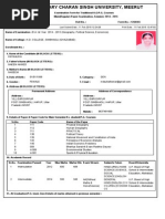 Examination Form With Challan