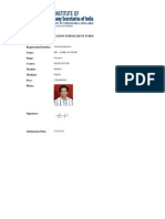 Examination Enrollment Form: 250536316/08/2013 MR Samraat Singh Executive Delhi (South) English 1200.0000 RS