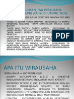 Menumbuhkan Jiwa Wirausaha