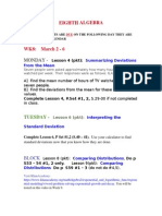 Eighth Math - Week 8