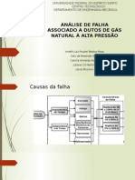 Analise de Falha Associado A Dutos de Gas Natural A Alta Pressao