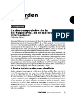 Catherine Samary - La descomposición de la ex Yugoslavia en el tablero internacional