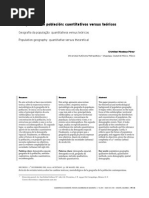 Geografía de la población: cuantitativos versus teóricos