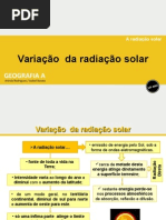 Variação da radiação solar - Gina 14-15 