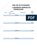 Bitacora de Actividades