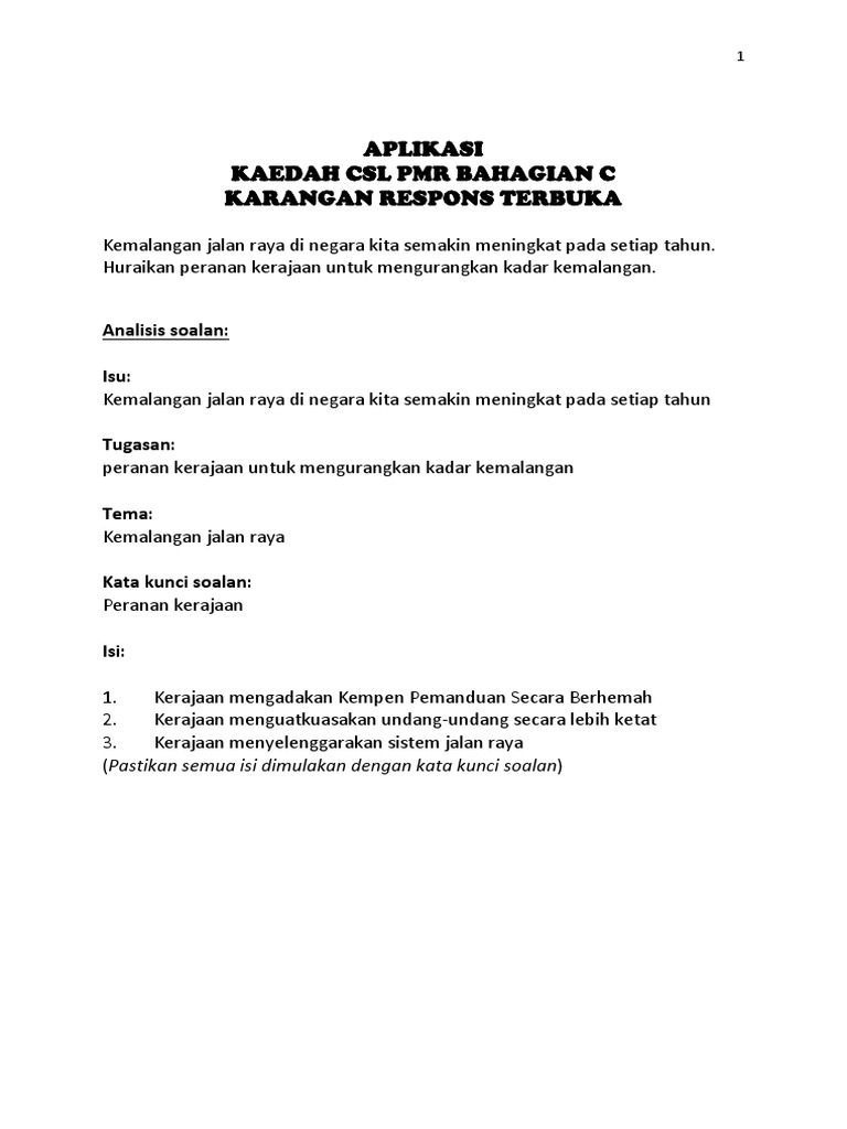 Kemalangan Jalan Raya Pdf