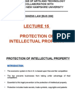Lecture 15 - Protection of Intellectual Property
